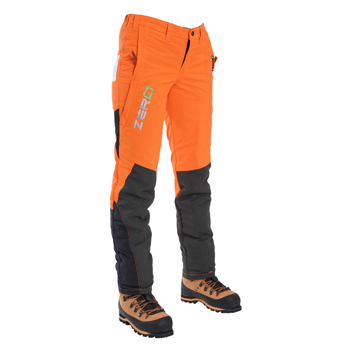 Clogger Hi-Vis Orange Zero Women's Chainsaw Pants Side