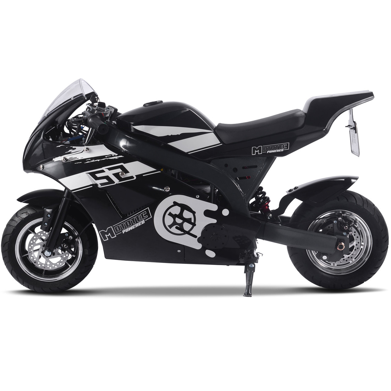 Mototec 1000w 48v Electric Superbike Black
