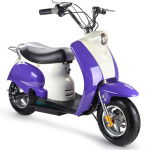 Mototec 24v Electric Moped Purple