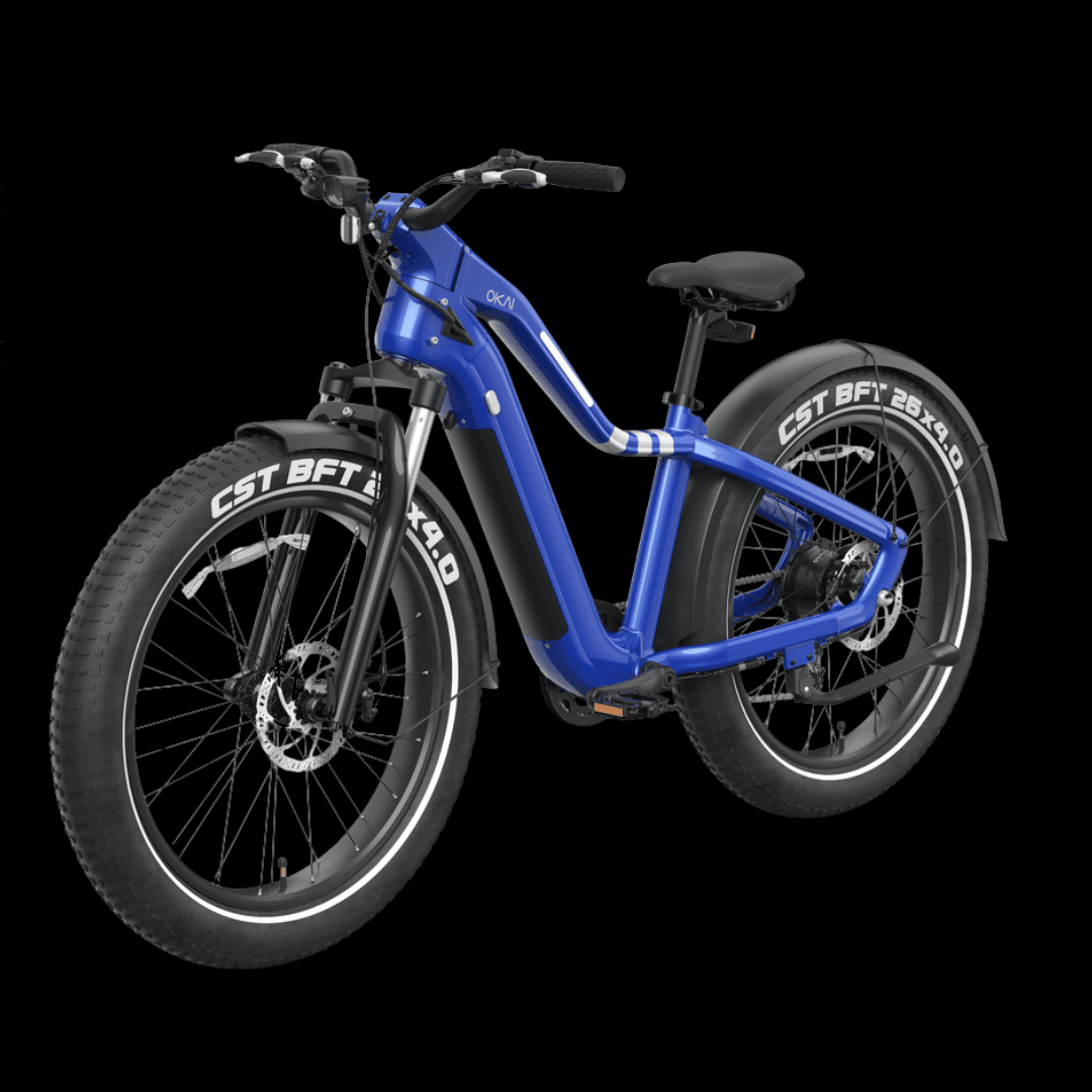 OKAI 26" Step Over Electric Mountain Bike - Blue