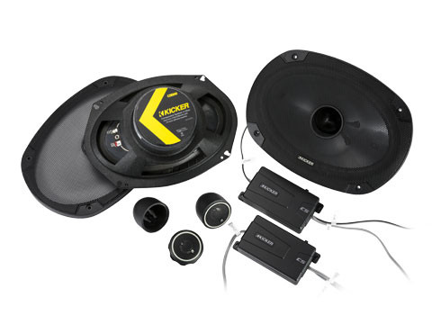 Kicker CSS69 6x9-Inch (160x230mm) Component System w/ .75- Inch (20mm) Tweeters, 4-Ohm