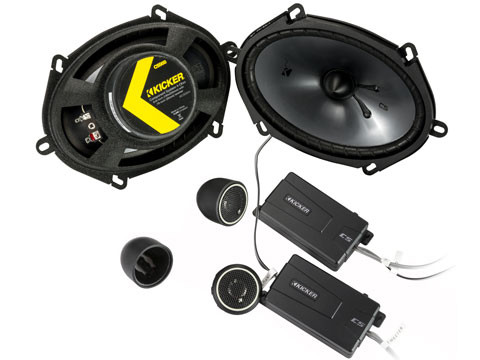 Kicker CSS68 6x8-Inch (160x200mm) Component System w/ .75- Inch (20mm) Tweeters, 4-Ohm