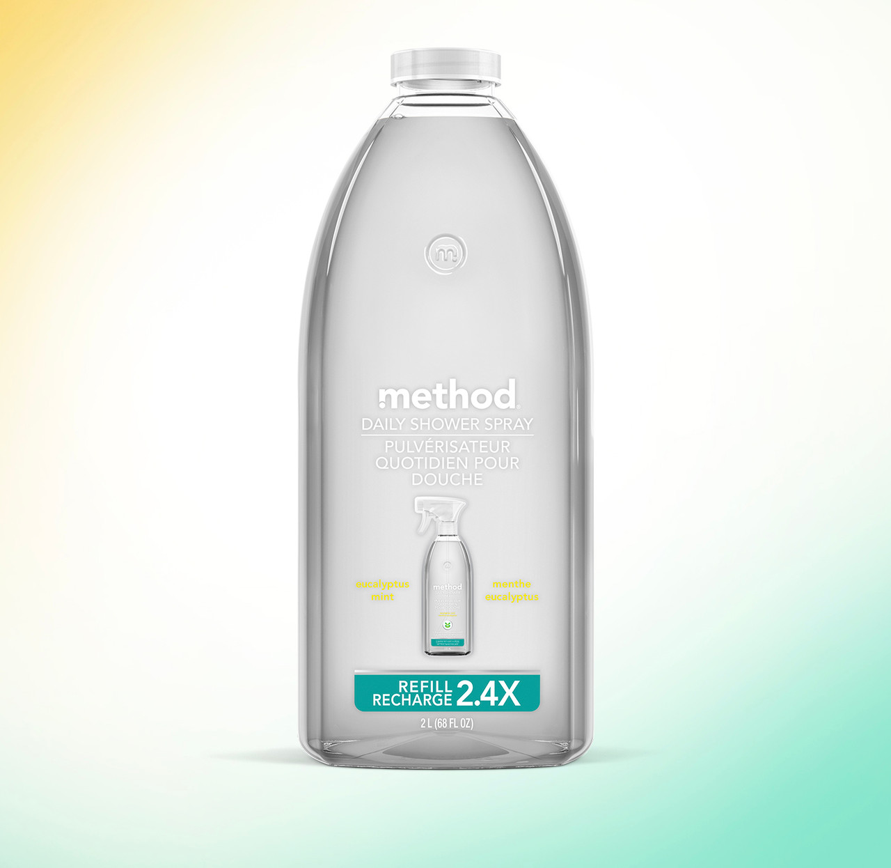 method Daily Shower Spray Refill, Eucalyptus Mint, 68 oz