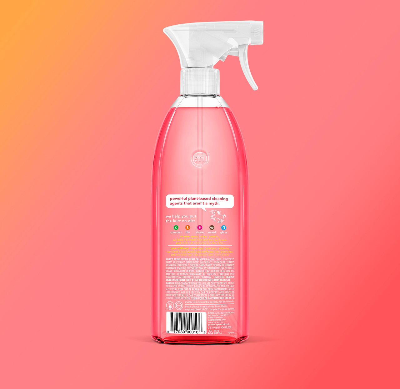 method  All-Purpose Cleaner, Pink Grapefruit, 28 fl oz