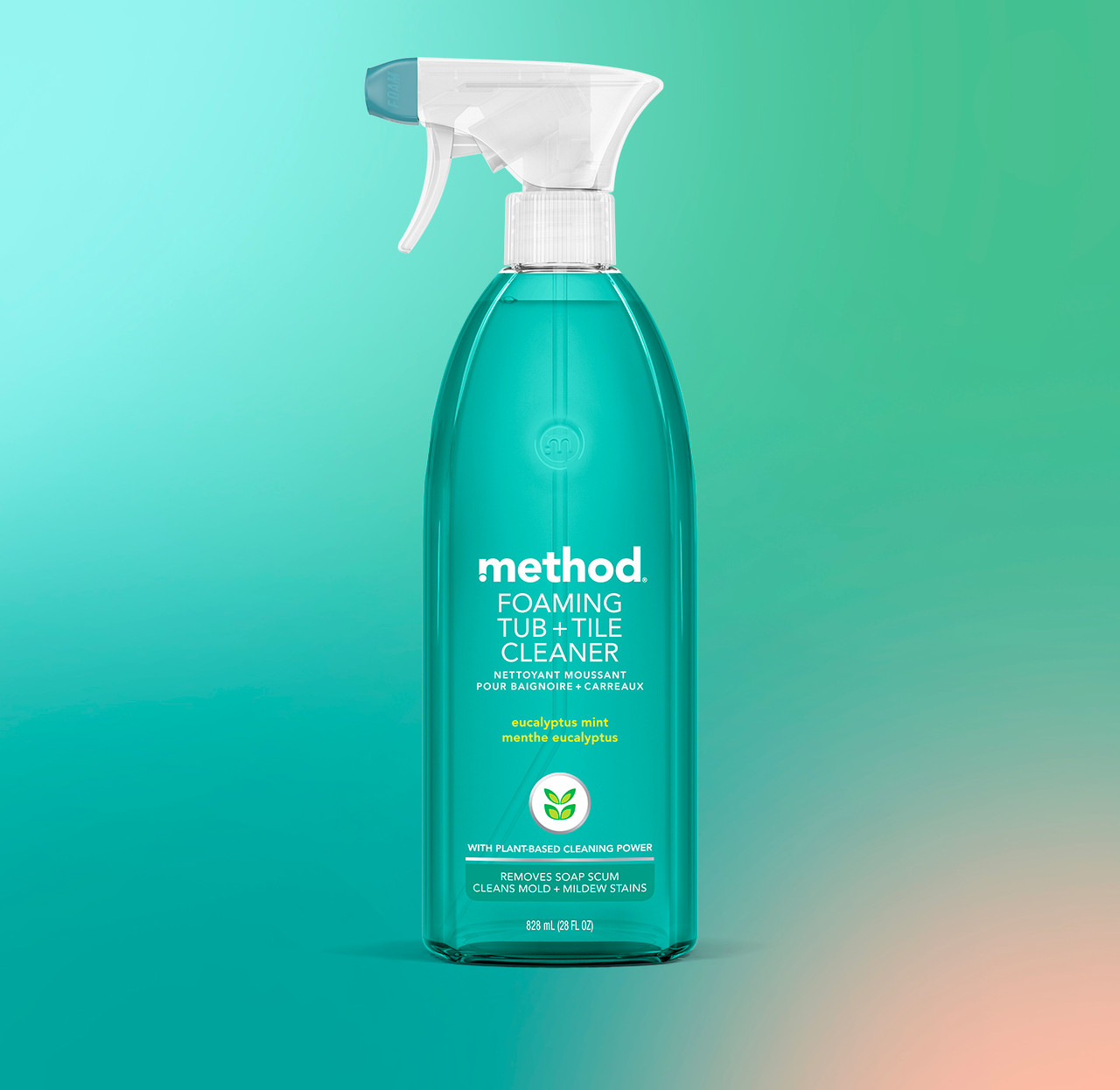 Bathroom Cleaner Spray Non-Toxic Method 828ml Fresh Eucalyptus