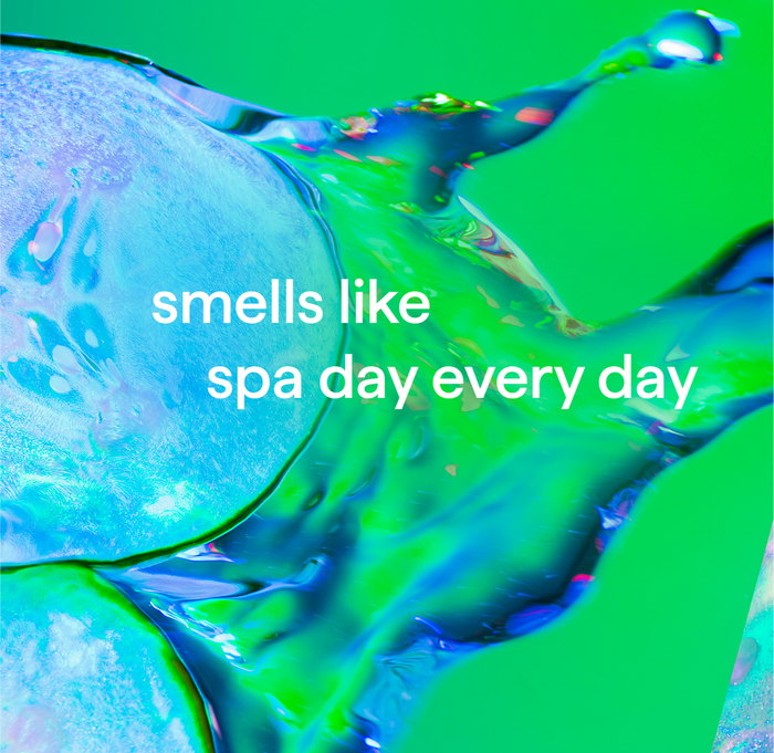 Scent descriptors: "Smells like spa day every day."