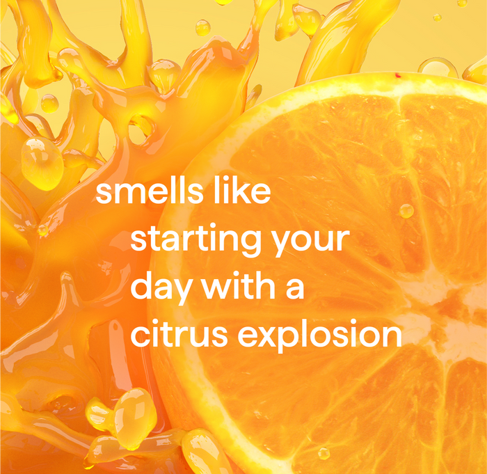 Scent descriptors: "Smells like starting your day with an explosion."