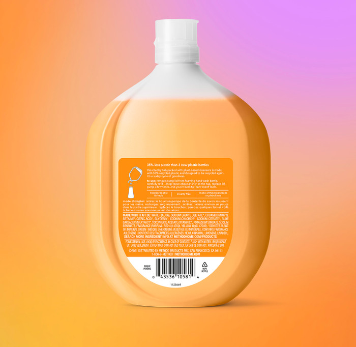 foaming hand wash refill - orange ginger, 28 fl oz