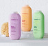 Berry Balance body wash - 18 fl. oz., Energy Boost body wash - 18 fl. oz., Deep Detox 18
fl. oz displayed next to each other.