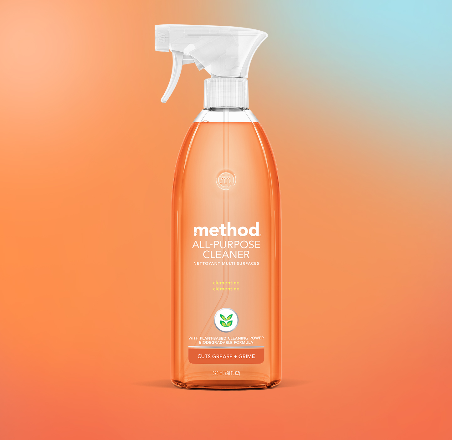 method AllPurpose Cleaner, Clementine, 28 fl oz