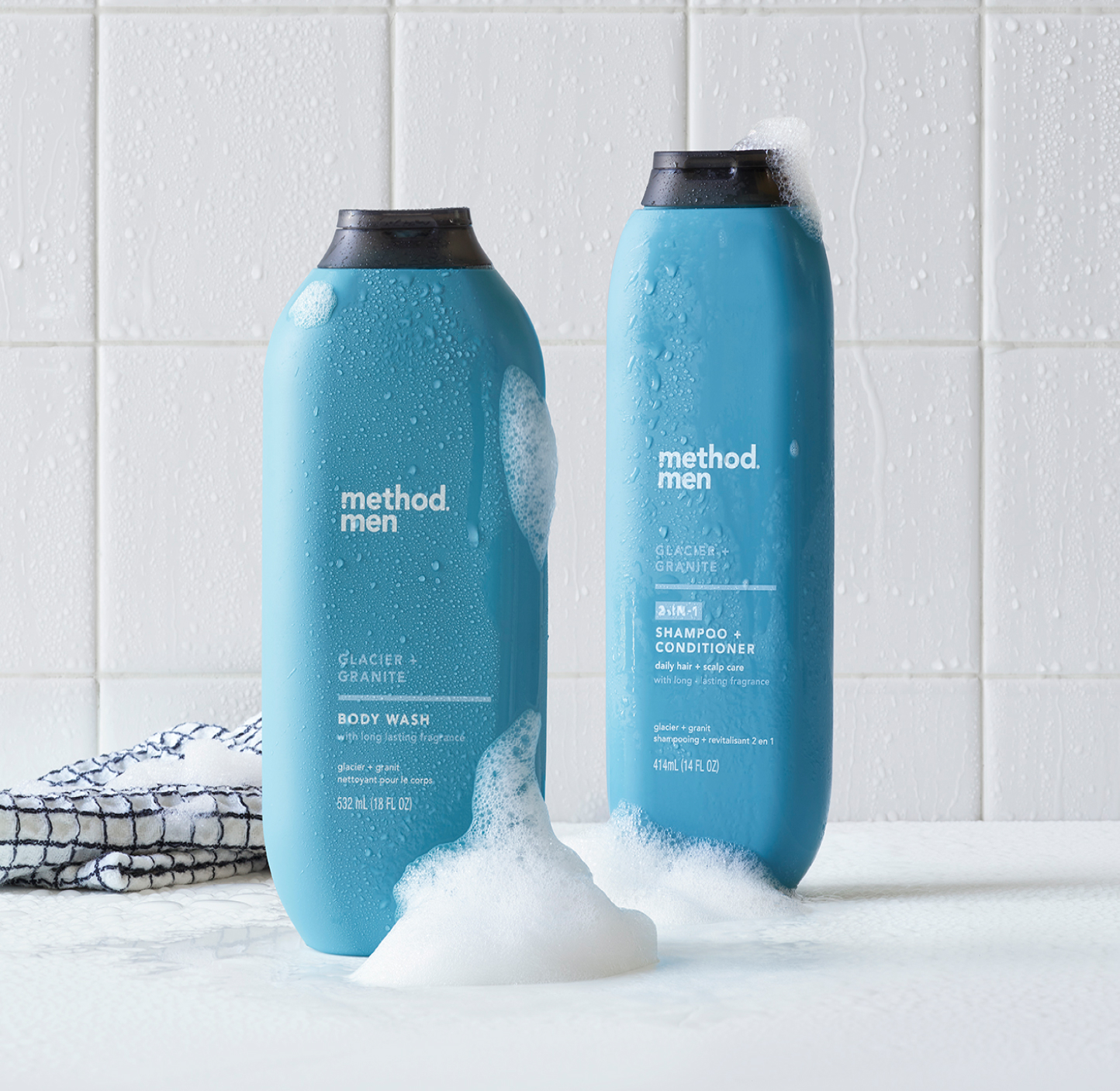 method Men 2 in 1 Shampoo and Conditioner Glacier + Granite 14 oz