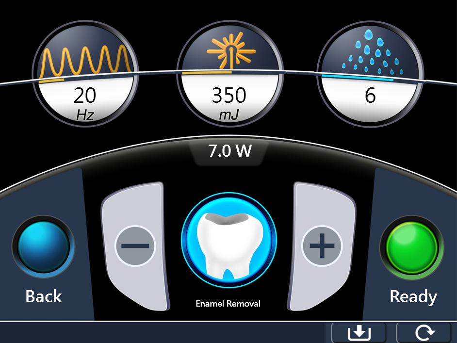 SAPPHIRE 8-inch touchscreen interface