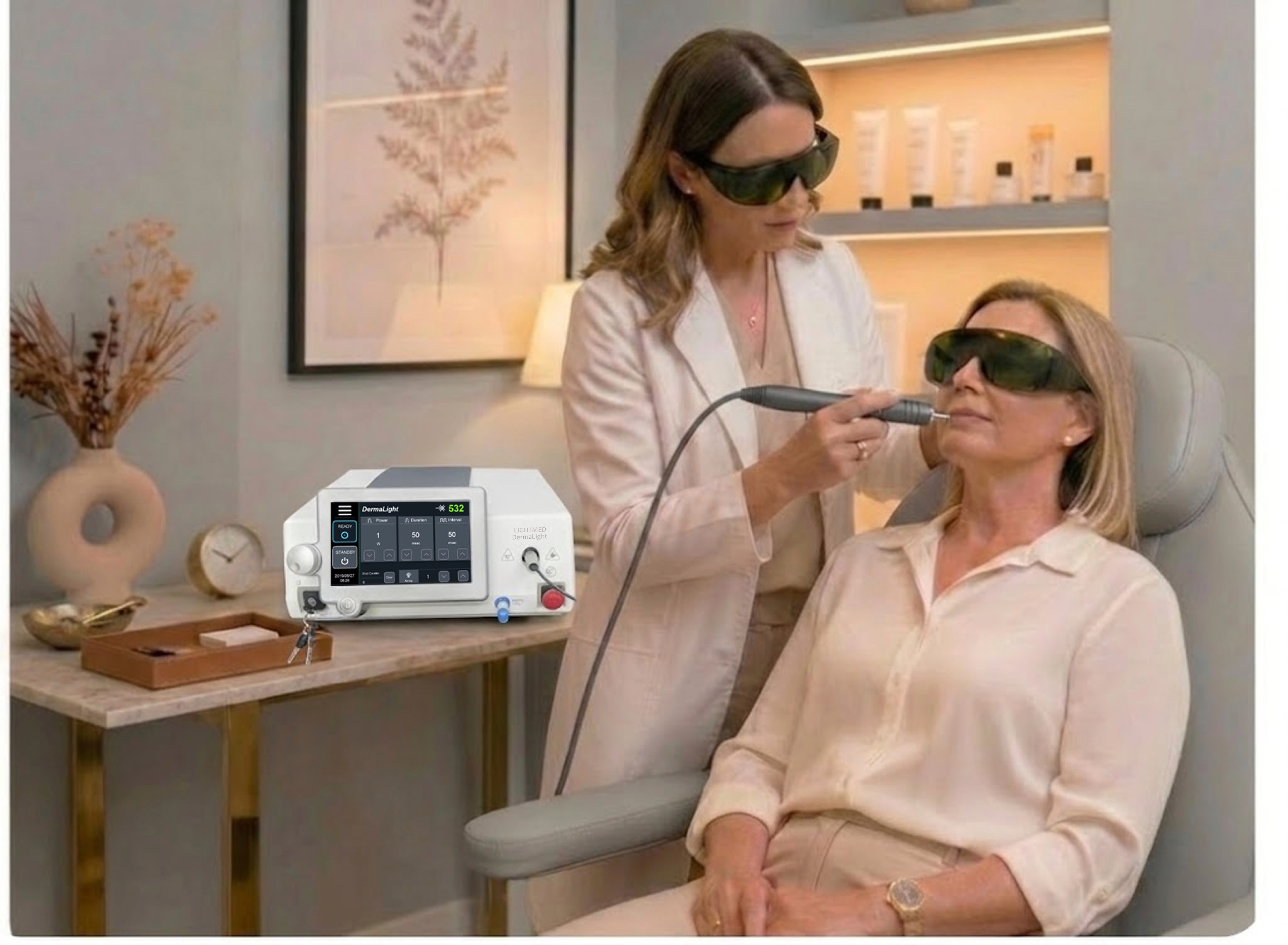 Dermatology laser treatment