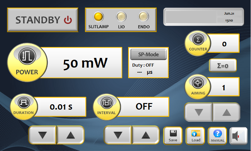 LIGHTLas 577 touchscreen interface