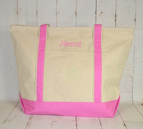 PERSONALIZED CANVAS TOTE BAG Baby Be Hip