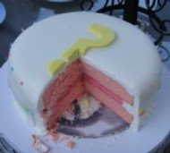 A GENDER REVEAL PARTY FROM A BABY BE HIP CUSTOMER!