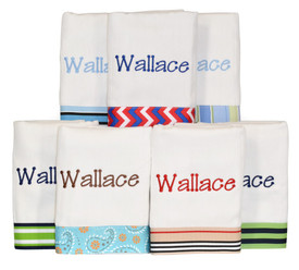 personalized baby burp cloth
