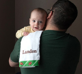 personalized burp cloths boy