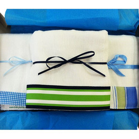 ribbon burp cloth