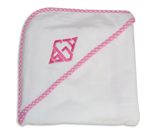 monogrammed hooded towel