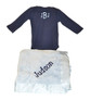 personalized onesie and blanket personalized onesie and blanket