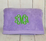 monogrammed beach towel