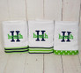 Monogrammed burp cloths