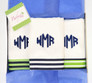 monogrammed burp cloth