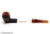 Savinelli Tortuga Rustic Briar 504 Tobacco Pipe Apart