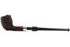 Peterson Specialty Belgique Rustic Nickel Mounted Tobacco Pipe Fishtail Apart