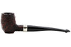 Peterson Specialty Barrel Rustic Nickel Mounted Tobacco Pipe PLIP Left