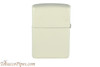 Zippo White Matte Lighter Back