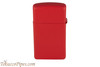 Zippo Slim Red Matte Lighter Right Side