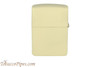 Zippo Cream Matte Lighter Back