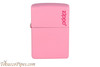 Zippo Pink Matte Zippo Logo Lighter