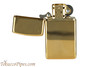 Zippo Slim High Polish Brass Lighter Open