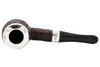 Peterson House Rustic Billiard Silver Cap Tobacco Pipe PLIP Top