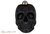 Woodwater Black Magnetic Skull Pipe Stand Front