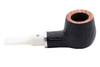 White Elephant Ebony & Ivory 6 Sandblasted Tobacco Pipe Right Side