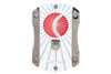 Lotus Deception Technicolor 62 Ring Gauge Cigar Cutter - White Starburst