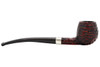 Peterson Junior Rustic Canted Apple Fishtail Tobacco Pipe Right Side