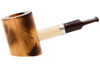 Missouri Meerschaum Maple Hardwood Poker Tobacco Pipe - Hand Charred Left