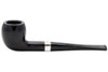 Peterson Junior Ebony Silver Mounted Pear Fishtail Tobacco Pipe Left