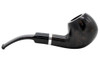 Molina Barasso 111 Smooth Grey Tobacco Pipe - Bent Apple Right