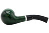 Molina Barasso 111 Smooth Green Tobacco Pipe - Bent Apple Bottom