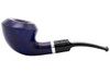 Molina Barasso 105 Smooth Blue Tobacco Pipe - Bent Rhodesian Left