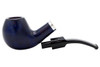 Molina Barasso 106 Smooth Blue Tobacco Pipe - Bent Brandy Apart