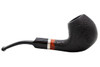 Molina Barasso 106 Sandblast Black/Brown Tobacco Pipe -  Bent Brandy Right