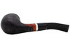 Molina Barasso 106 Sandblast Black/Brown Tobacco Pipe -  Bent Brandy Bottom