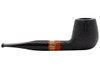 Molina Zebrano 102 Sandblast Black Tobacco Pipe - Brandy Right